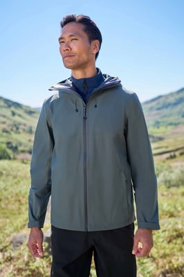 'Gael Extreme' Men's Jacket with Chin Guard Waterproof Coat Olive