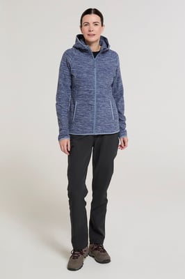 'Lleyn' Women's Fleece Jacket Antipill Breathable Full Zip Activewear Dark Blue
