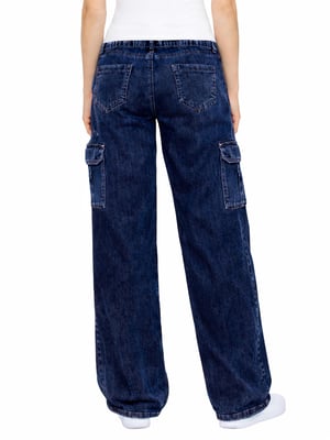Enzo | Dames Cargo Baggy Jeans