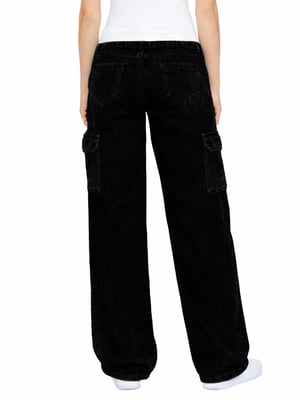 Enzo | Womens Cargo Baggy Jeans