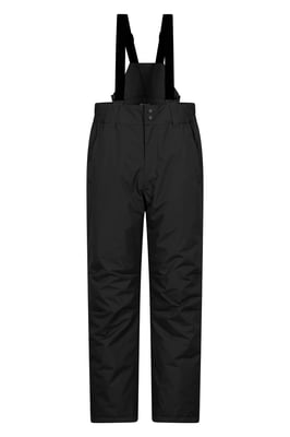 'Dusk' Men's Short Ski Pants Warm Insulated Snowproof Winter Salopettes Trouser Black