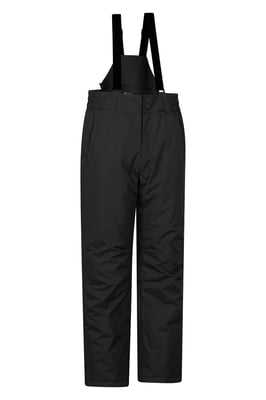 'Dusk' Men's Short Ski Pants Warm Insulated Snowproof Winter Salopettes Trouser Black
