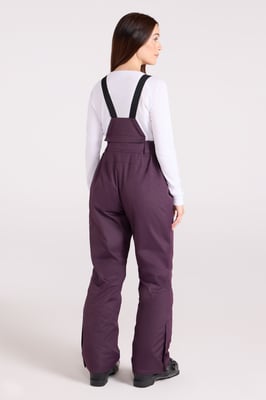'Moon' Women's Ski Pants Warm Insulated Snow Proof Elastic Waist Winter Trouser Purple