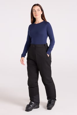 'Blizzard' Women's Ski Trouser Waterproof Fleece Lined Winter Snowboarding Pants Black