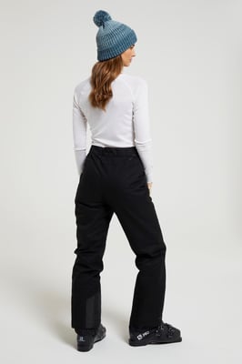'Blizzard' Women's Ski Trouser Waterproof Fleece Lined Winter Snowboarding Pants Black
