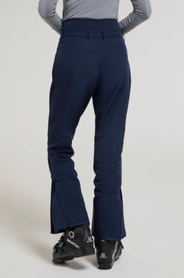 'Avalanche' Women's Ski Pants High Waist Warm Insulated Snow Proof Winter Trouser Dark Blue