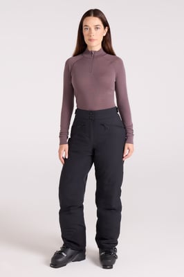 'Isola II' Women's Extreme Ski Pants Waterproof Adjustable Waist Winter Trouser Black