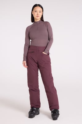 'Isola II' Women's Extreme Ski Pants Waterproof Adjustable Waist Winter Trouser Purple