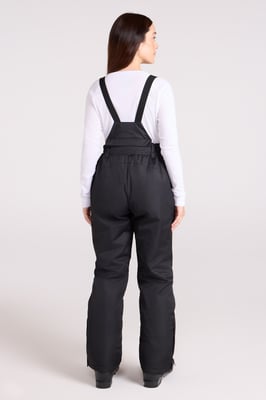 'Moon' Women's Ski Pants Warm Insulated Snow Proof Elastic Waist Winter Trouser Black