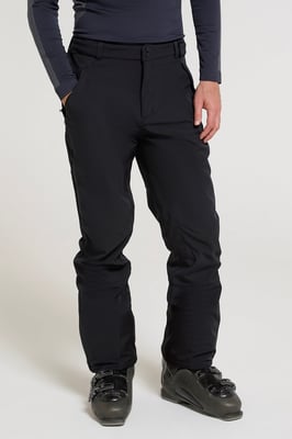'Axis Extreme' Men's Softshell Ski Pant Water Resistant Snowboard Winter Trouser Black