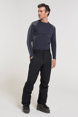 'Axis Extreme' Men's Softshell Ski Pant Water Resistant Snowboard Winter Trouser Black