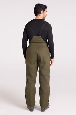 'Dusk II' Men's Ski Pants Warm Insulated Snow Proof Elastic Waist Winter Trouser Forest Green