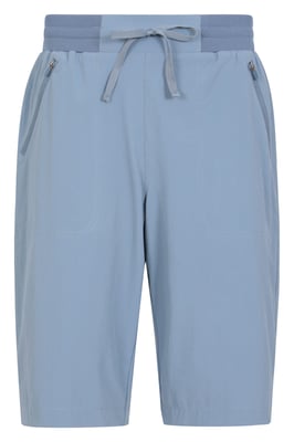 'Explorer' Women's Long Shorts Quick Dry Walking Active Adventure Bottoms Light Blue