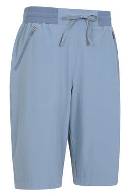 'Explorer' Women's Long Shorts Quick Dry Walking Active Adventure Bottoms Light Blue