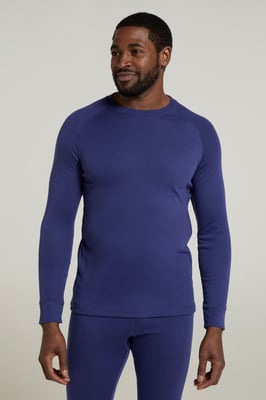 'Talus' Men's Thermal Base Layer Top Quick Drying Breathable Dark Blue