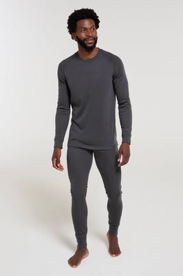 'Talus' Men's Thermal Base Layer Top Quick Drying Breathable Charcoal