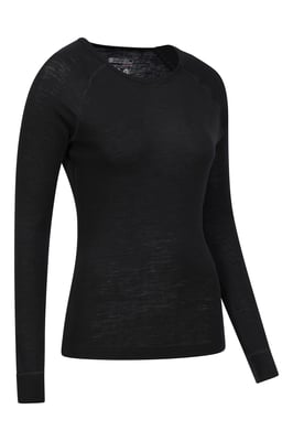 'Merino' Women's Thermal Base Layer Trousers Breathable Skiing Hiking Pants Black