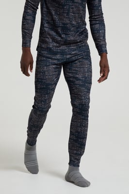 'Talus' Men's Thermal Base Layer Trousers High Wicking Quick Dry Winter Pants Black