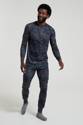 'Talus' Men's Thermal Base Layer Trousers High Wicking Quick Dry Winter Pants Black