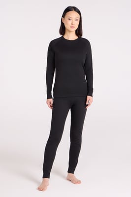 'Talus' Women's Thermal Base Layer Trousers High Wicking Quick Dry Winter Pants Black