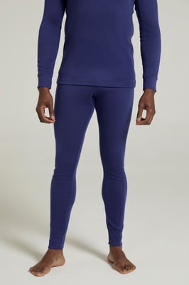 'Talus' Men's Thermal Base Layer Trousers High Wicking Winter Pants Dark Blue