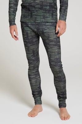 'Talus' Men's Thermal Base Layer Trousers High Wicking Quick Dry Winter Pants Khaki