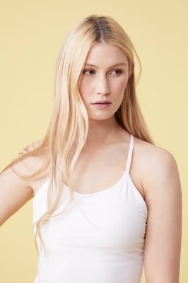 'Ready Or Knot' Women's Vest Lightweight Quick Wick Stretchy Activewear Tank Top White