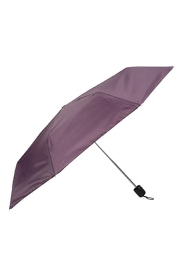 Unisex Mini Umbrella with Wrist Strap & Matching Storage Bag Rain Brolly Berry