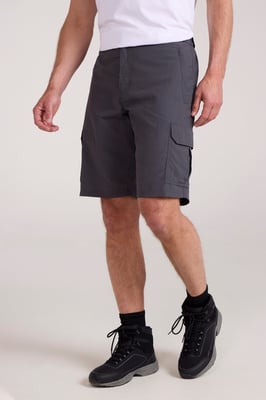 'Explore' Men's Shorts with Pockets Quick Dry Summer Bottoms Grey