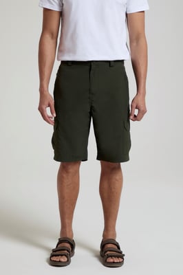 'Explore' Men's Shorts with Pockets Quick Dry Summer Bottoms Khaki