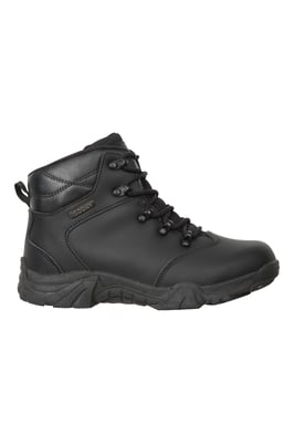 'Canyon' Kids Waterproof Boots with Deep Lugs Breathable Rain Boot Black