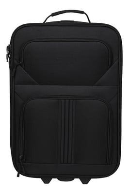 Essentials Hand Luggage Waterproof Cabin Friendly Suitcase Black