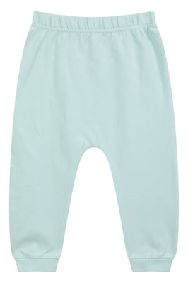 Baby Cuffed Joggers 2 Pack Soft Comfortable Stretchy Elastic Waistband Pants Pale Green