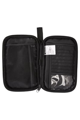 RFID Document Wallet Compact Travel Purse Lightweight Safe Slimline Card Holder Black