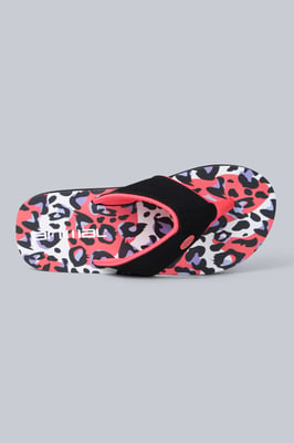 'Swish' Kids Flip Flops Slip On Lightweight Comfortable Walking Beach Slippers Pink