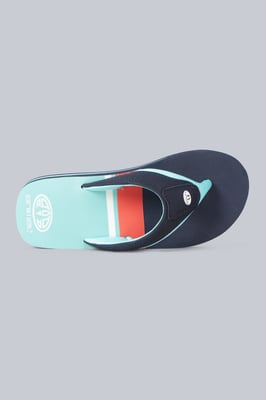 'Jekyl' Kids Flip Flops Slip On Lightweight Comfortable Walking Beach Slippers Turquoise