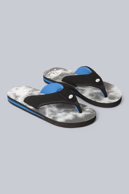 'Jekyl' Kids Flip Flops Slip On Lightweight Comfortable Walking Beach Slippers Dark Grey