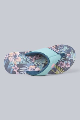 'Swish' Kids Flip Flops Slip On Lightweight Comfortable Walking Beach Slippers Mint