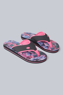 'Swish' Kids Flip Flops Slip On Lightweight Comfortable Walking Beach Slippers Multicolour