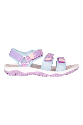'Reef' Kids 3 Strap Sandals with Rubber Outsole Summer Shoes Purple