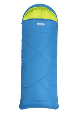 'Summit' Mini Square Sleeping Bag Envelope Shape Summer Camping Accessory Blue/Navy