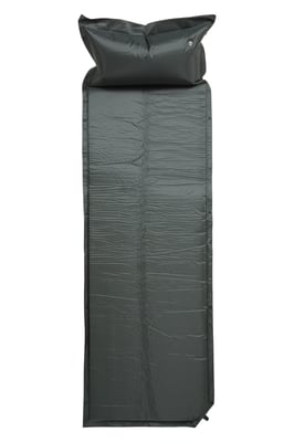 Self Inflating Mat with Pillow Valve Inflation Camping Backpacking Air Bed Green