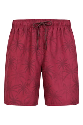 'Aruba' Men's Swim Shorts UV Protection Swimming Trunks - Pack of 2 Burgundy