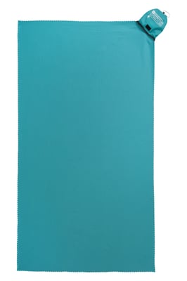 Large Clip Microfibre Travel Towel Highly Absorbent Soft Quick Dry Lightweight Teal
