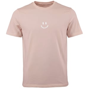 Weekend Offender Smile Mens Light Pink T-Shirt