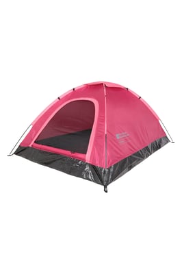 'Festival Fun' Unisex 2 Man Tent Sewn in Groundsheet Water Resistant Camping Accessory Pink