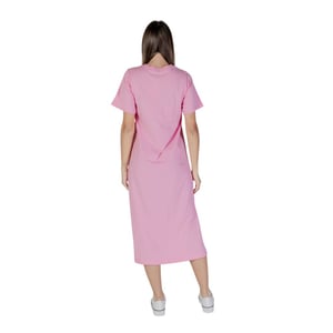 T-shirt Jurk Midi Jurk Roze Casual