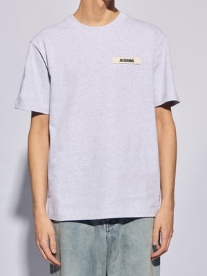 Le Gros Grain Logo T-Shirt in Grey