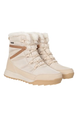 'Leisure II' Women's Snow Boots Sherpa Lined Snow Proof Shoes Beige