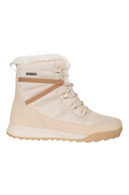'Leisure II' Women's Snow Boots Sherpa Lined Snow Proof Shoes Beige
